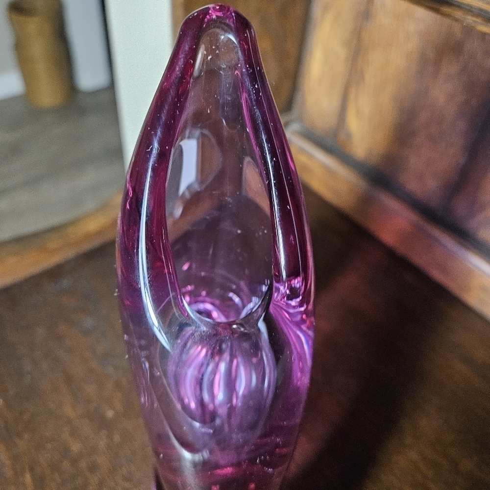 Vintage MCM duel chamber orchid vase. - Picture 8 of 11
